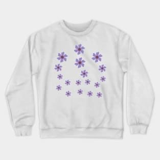 Lavender Mini flower Crewneck Sweatshirt